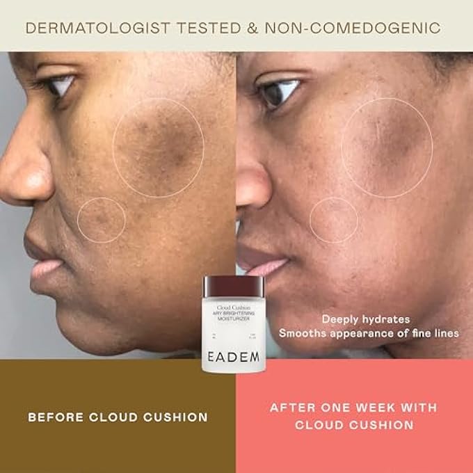 EADEM FACE MOISTURIZER CREAM, ULTRA REPAIR CREAM, SKIN BARRIER REPAIR, HYDRATING SKINCARE CLEANSER & MOISTURIZER WITH PEPTIDES & CERAMIDES, 1.69 OZ, CLOUD CUSHION - Image 4